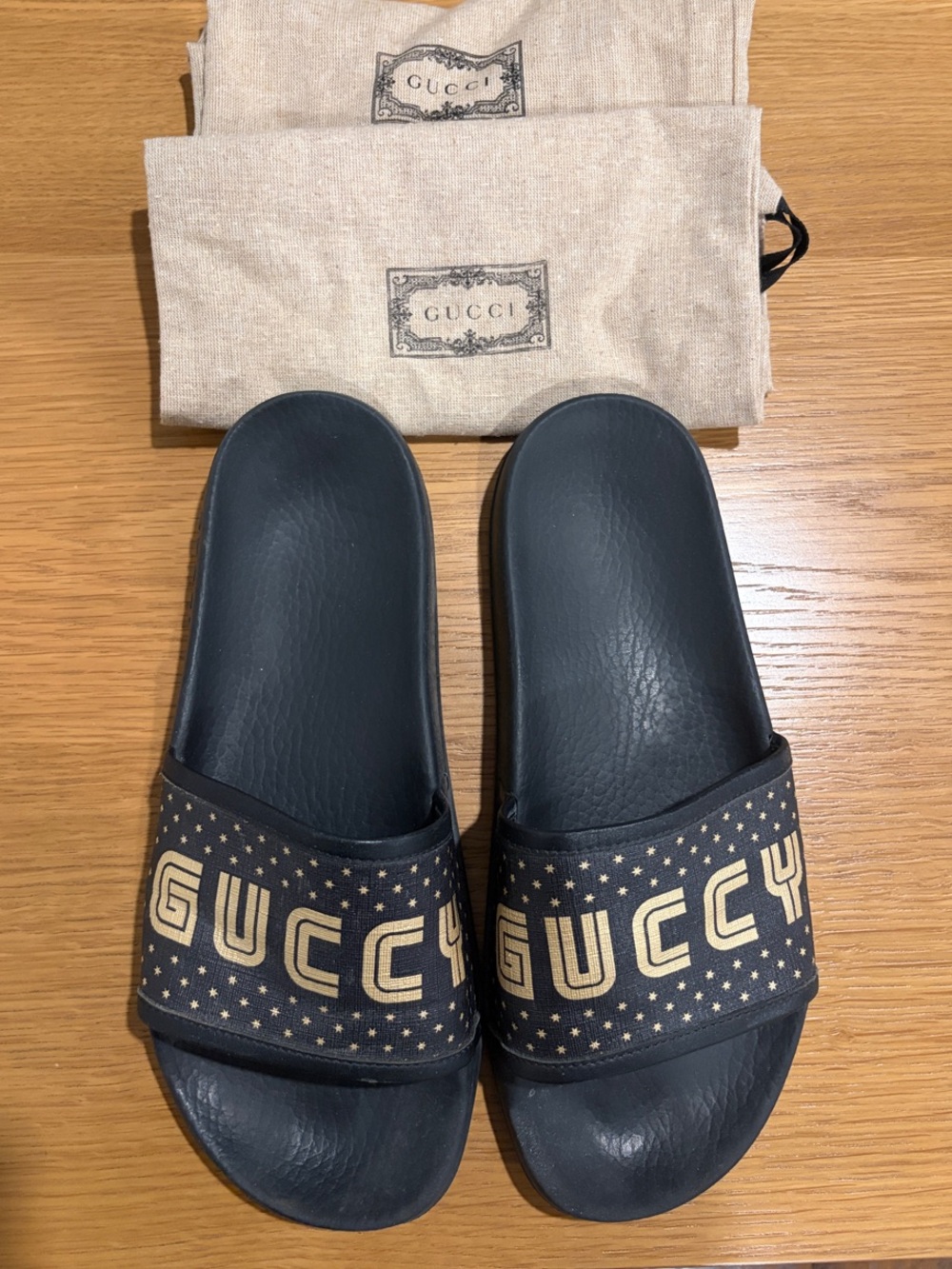 Gucci Pursuit “Guccy” Sega Star Slide Sandals
